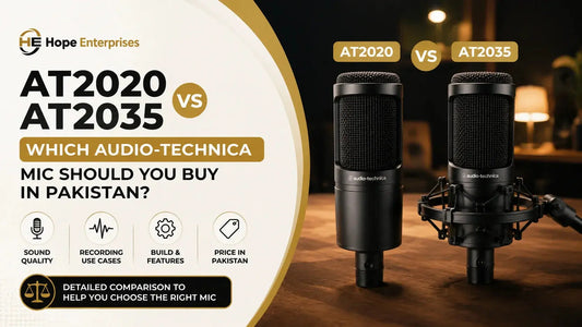AT2020 vs AT2035 — Which Audio-Technica Mic Should You Buy in Pakistan?