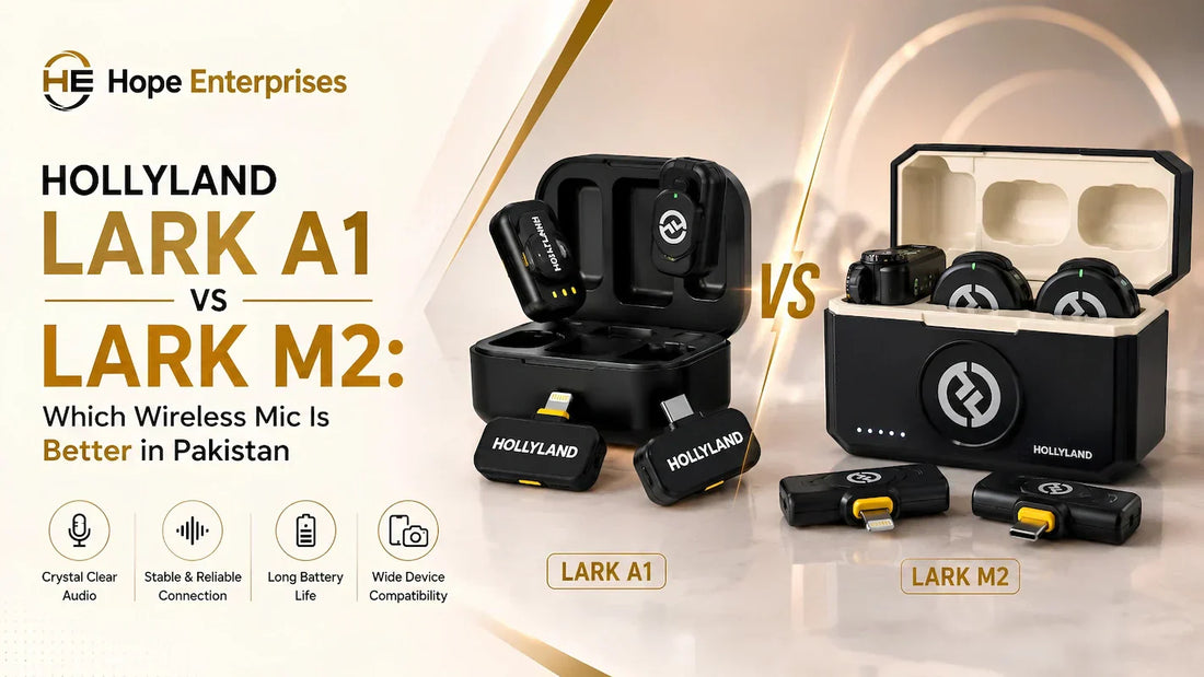 Hollyland Lark A1 vs Lark M2: Which Wireless Mic Is Better in Pakistan
