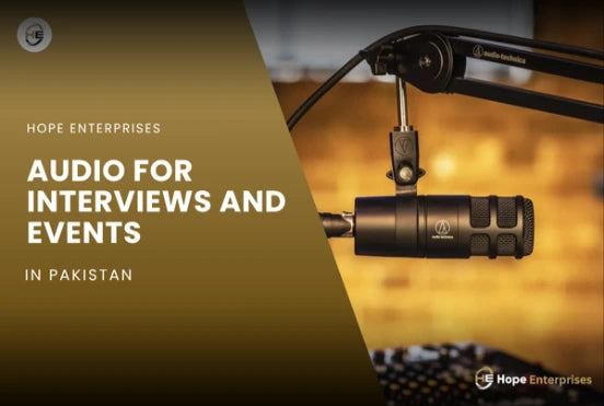 How to Record Professional Audio for Interviews and Events in Pakistan