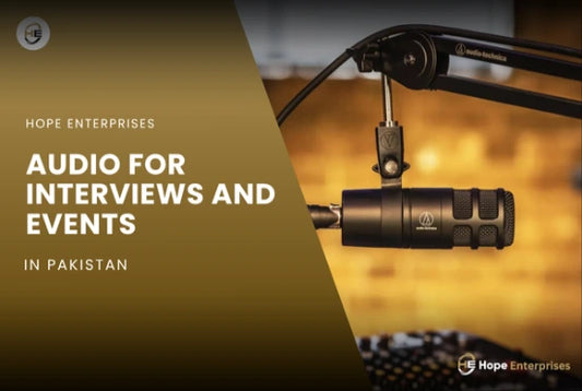 How to Record Professional Audio for Interviews and Events in Pakistan
