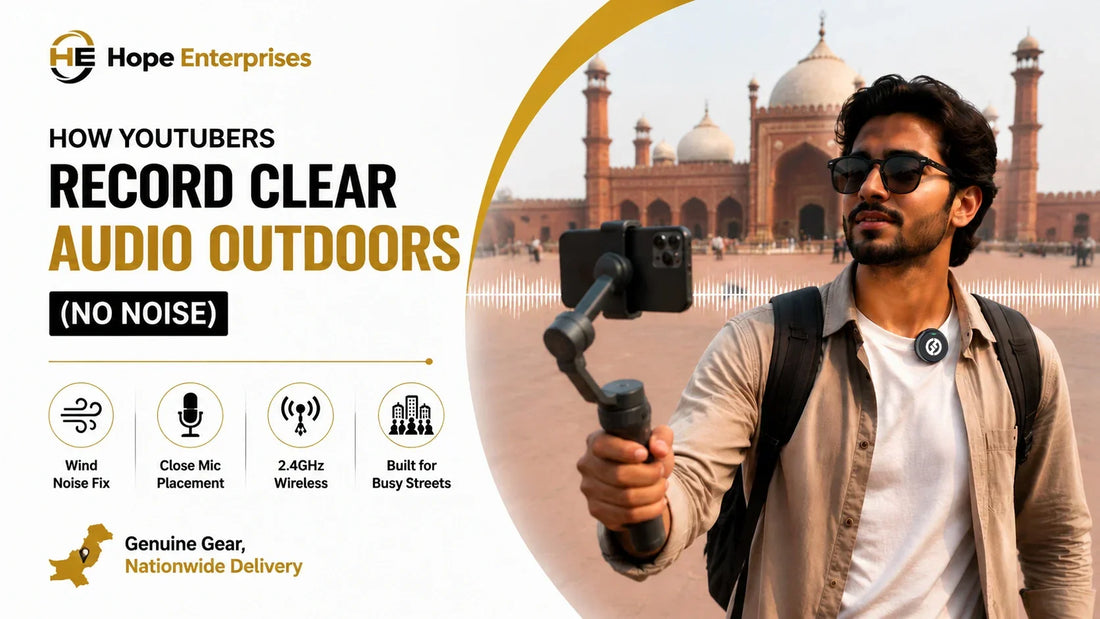 How YouTubers Record Clear Audio Outdoors Without Background Noise