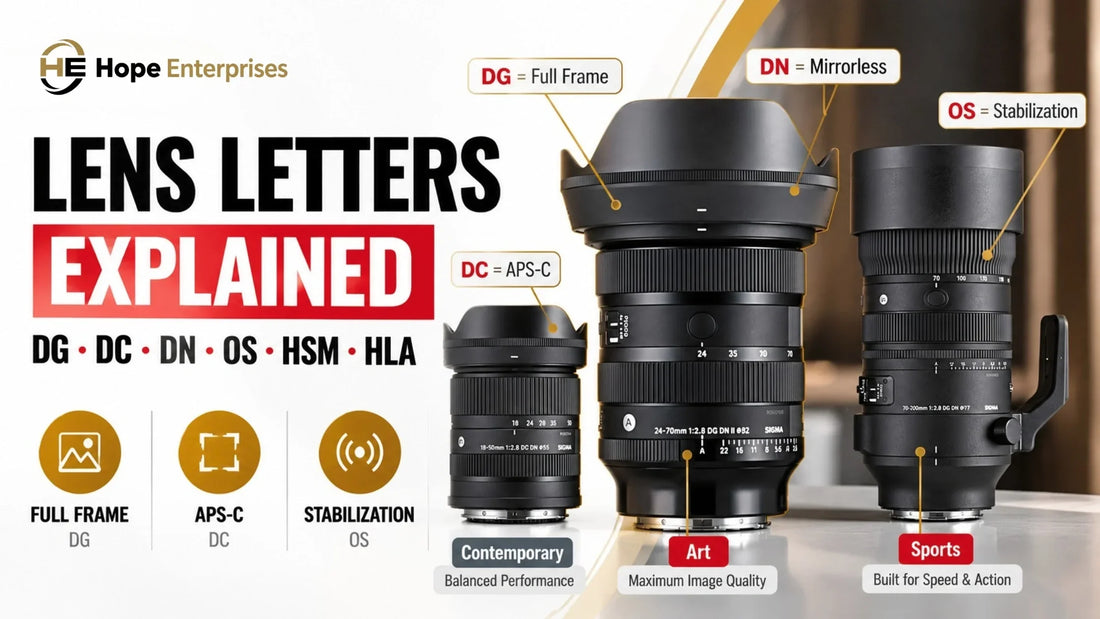 SIGMA Lens Letters Explained: DG, DC, DN, OS, HSM & Art