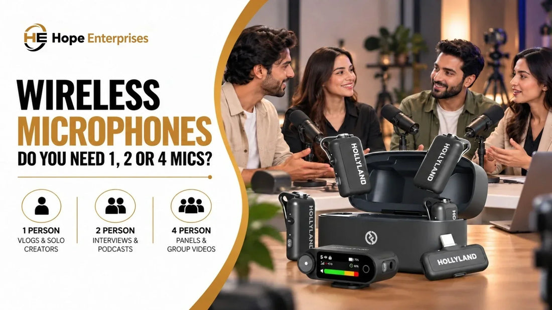 How Many Wireless Microphones Do You Need for Interviews, Podcasts & Group Videos?