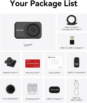 Hollyland Lyra Streaming Combo (Black, with LARK A1 TX)