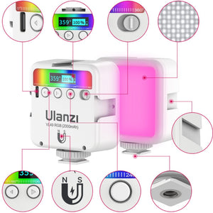 Mini Pocket 49 RGB Video LED Light White