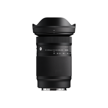 Buy Sigma 20-200mm F3.5-6.3 DG Contemporary Lens in Pakistan. Full-frame Sony E-mount travel zoom lens with 20-200mm range, HLA autofocus, 1:2 macro capability, and weather-resistant design.