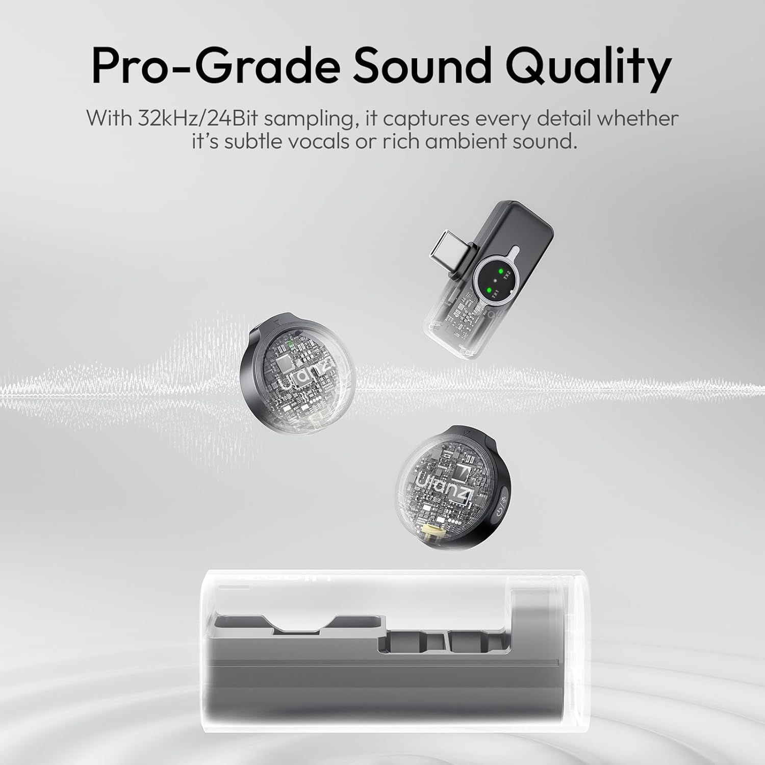 Ulanzi A21 Wireless Microphone Type-C Black alternate view 2