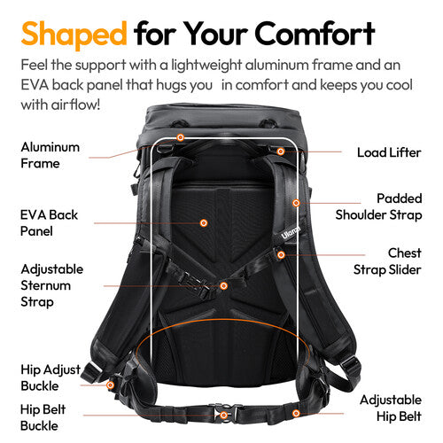 Ulanzi AB01 Travel Backpack 38L with Tracking U-TAG alternate view 5