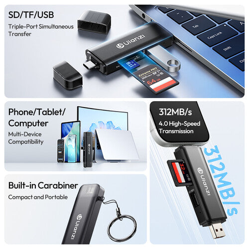 Ulanzi CR3 3-in-1 Card Reader 4.0 alternate view 3
