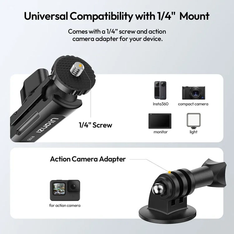Ulanzi R105 Bicycle Rail Mount Clamp - product view 8