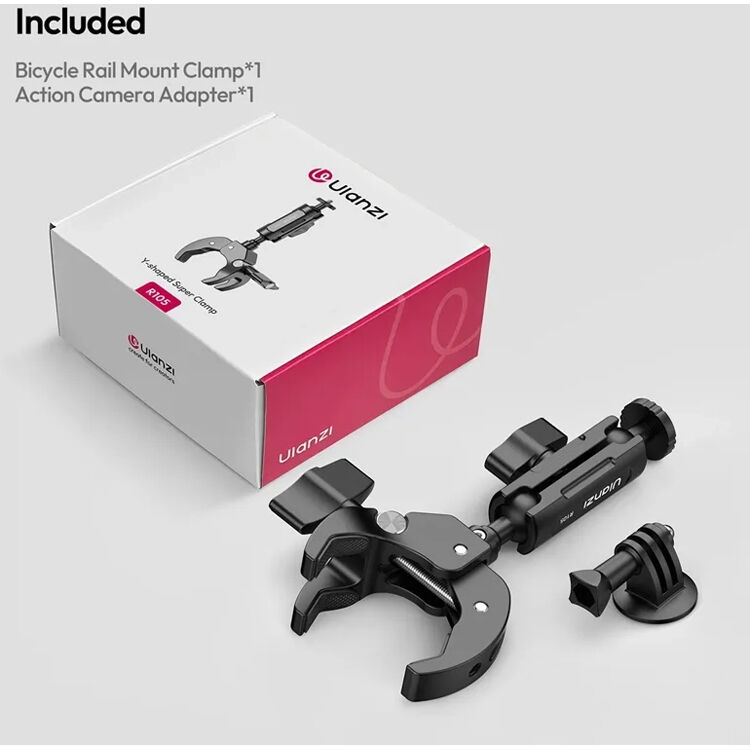 Ulanzi R105 Bicycle Rail Mount Clamp - product view 4