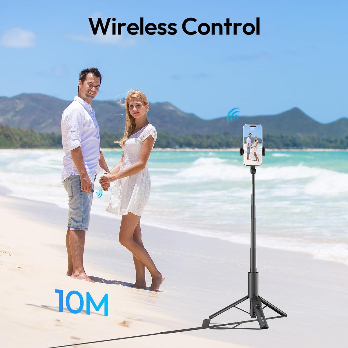 Ulanzi SK26 Portable Selfie Stick with Phone Holder (1m) - product view 7