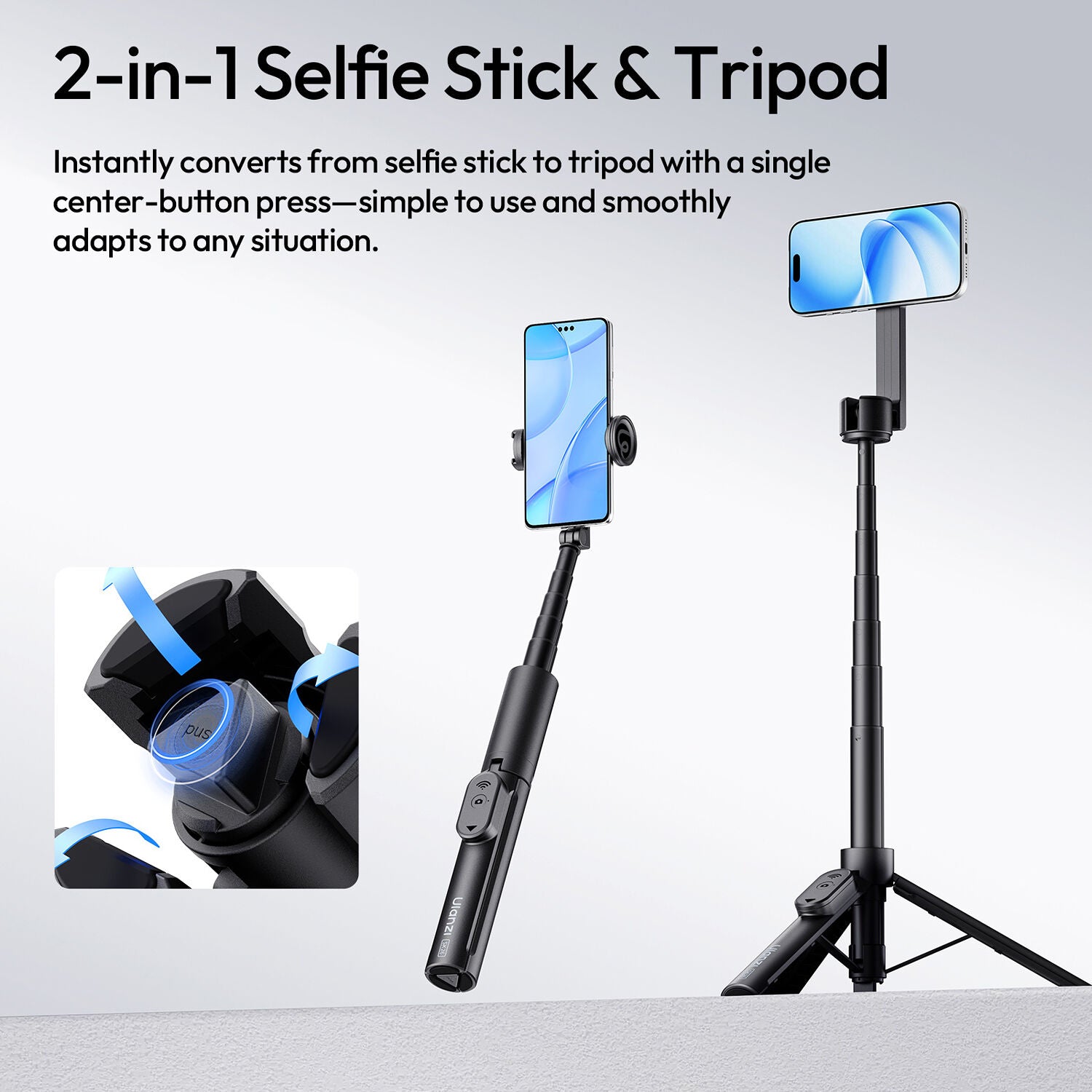 Ulanzi SK26 Portable Selfie Stick with Magsafe (1.1m) - product view 8