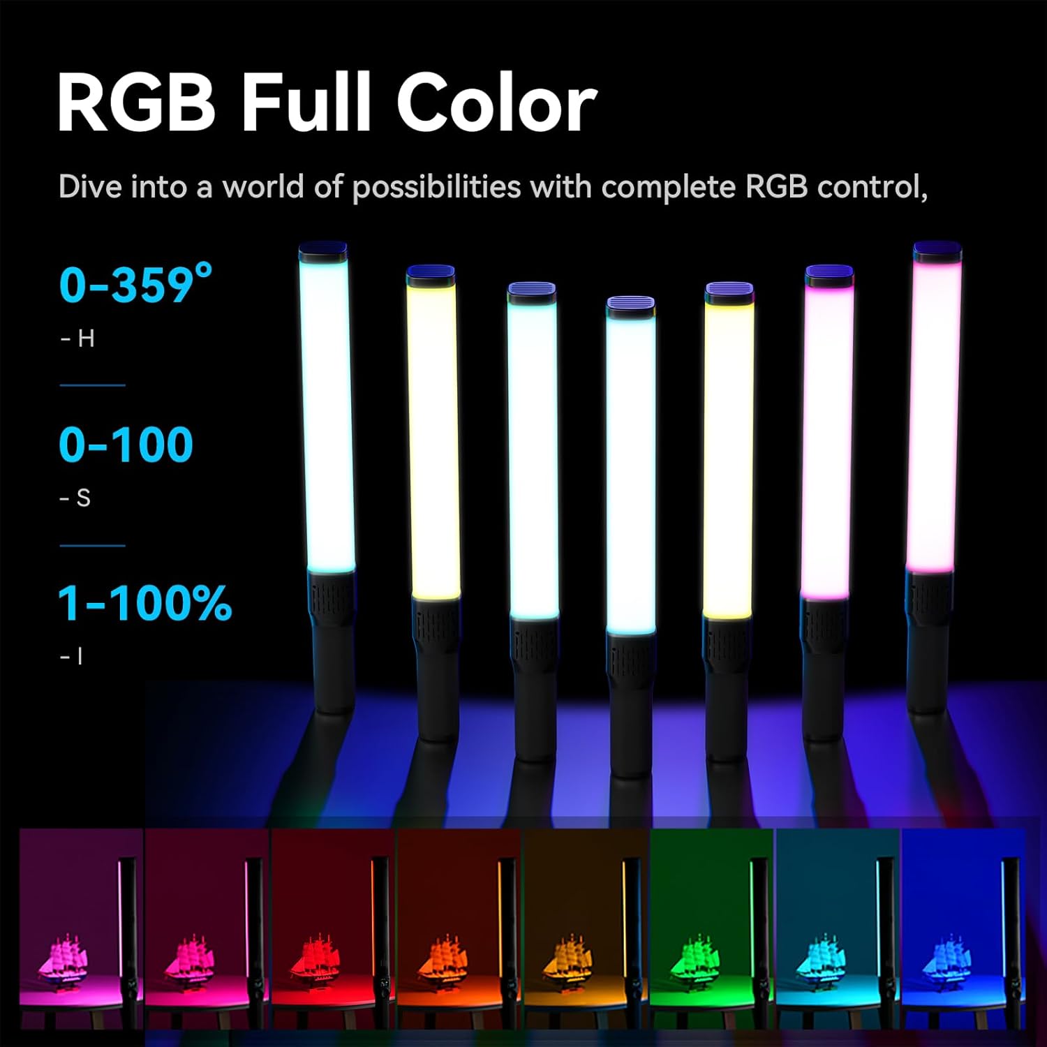 Ulanzi VL360 RGB Led Light alternate view 4
